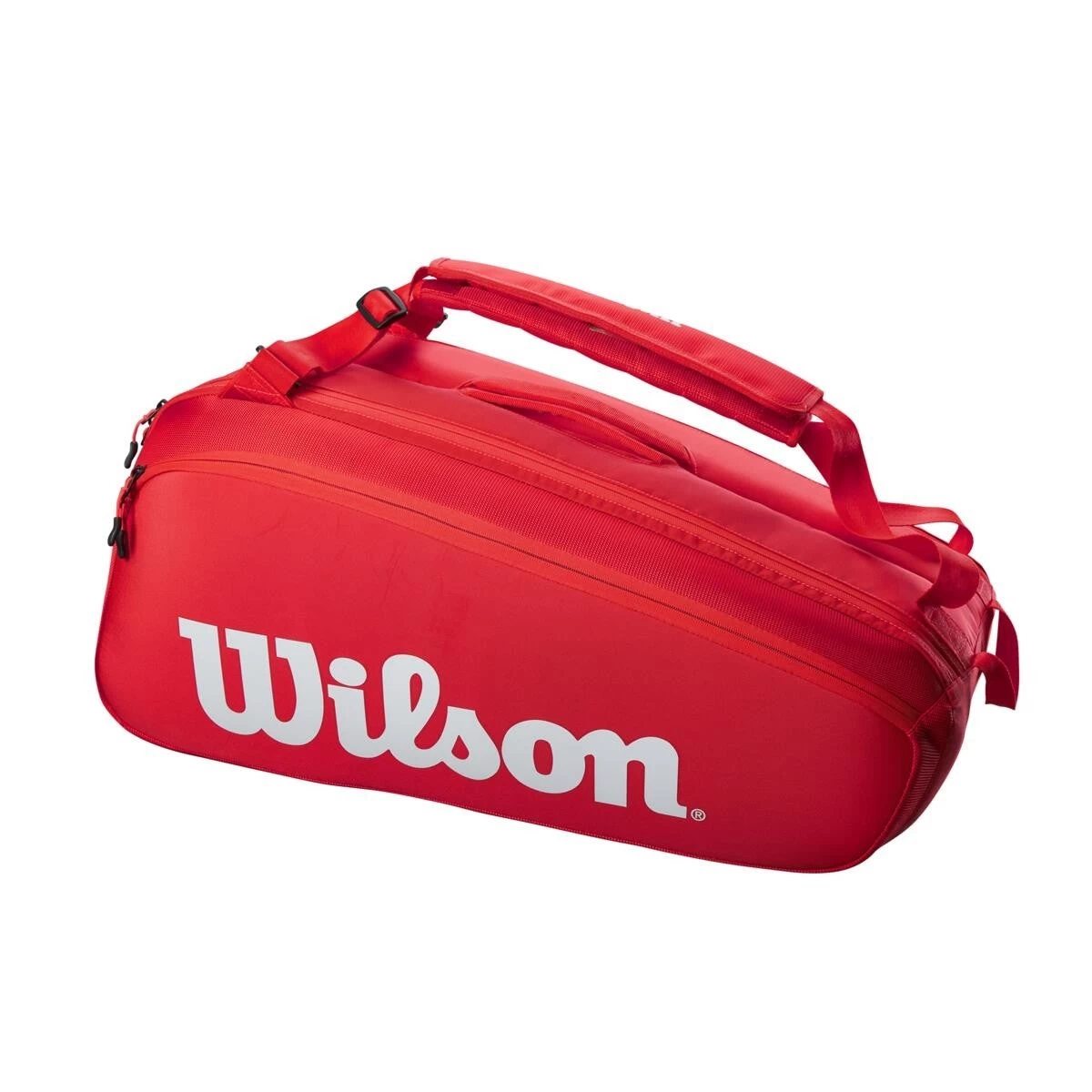 Wilson Super Tour 9 Pack Red Racquet Bag 1 Wilson Super Tour 9 Pack Red Racquet Bag