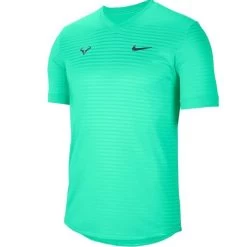 Nike Rafa Challenger Green Glow/Thunder Blue Men's Shirt