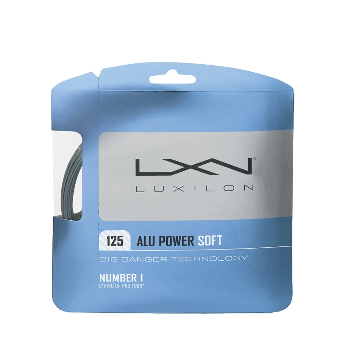 Luxilon Alu Power Soft 125 Silver Tennis String Set 1 Luxilon Alu Power Soft 125 Silver Tennis String Set