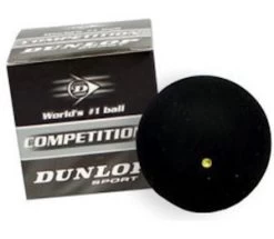 Dunlop Competition Single Yellow Dot Squash Ball