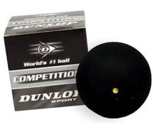 Dunlop Competition Single Yellow Dot Squash Ball 1 Dunlop Competition Single Yellow Dot Squash Ball