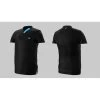 Eye Performance Line V-Neck Mens Shirt Black With Blue