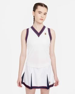 NikeCourt Dri-FIT Slam White Women's Tennis Tank Top