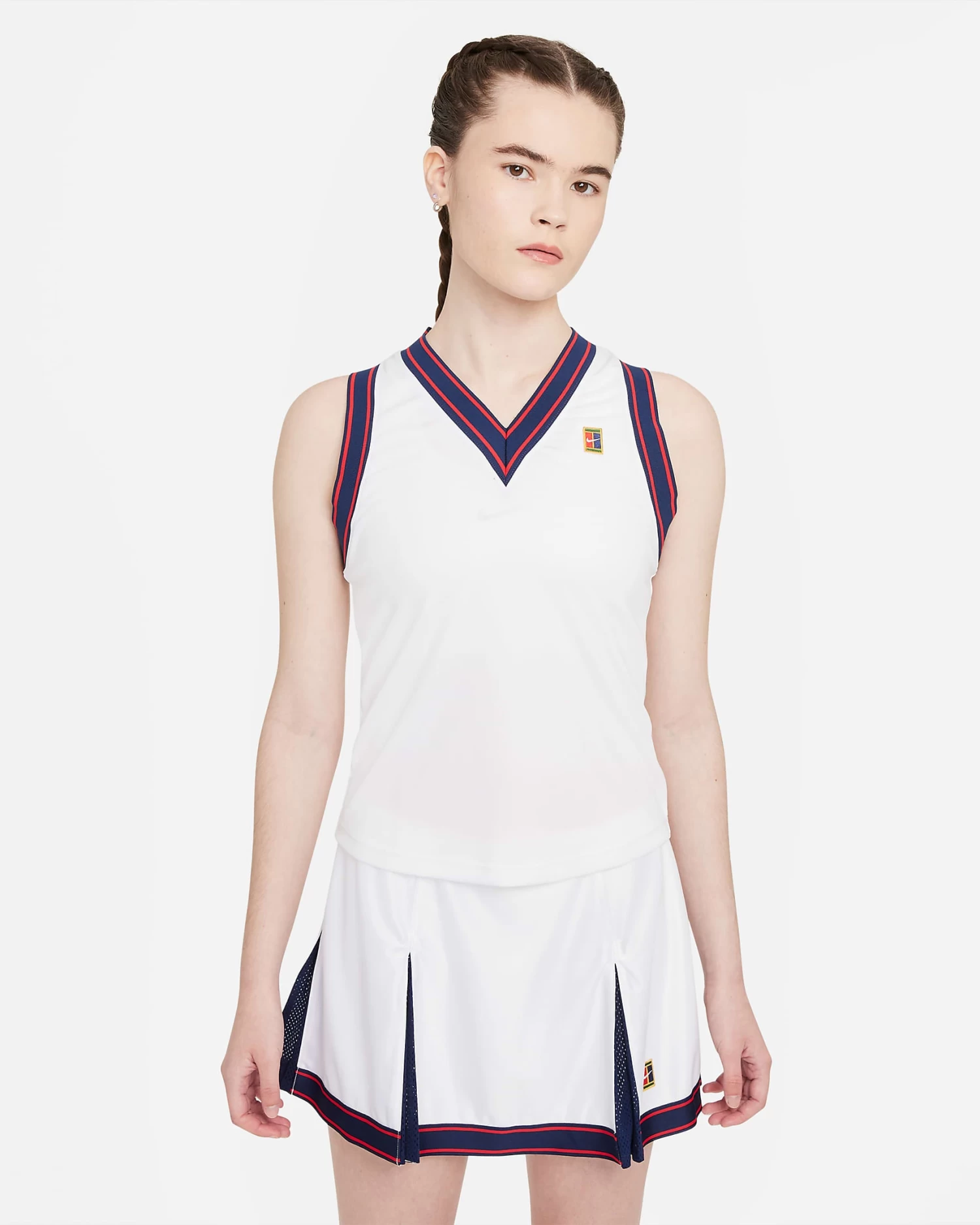 NikeCourt Dri-FIT Slam White Women's Tennis Tank Top 1 NikeCourt Dri-FIT Slam White Women's Tennis Tank Top