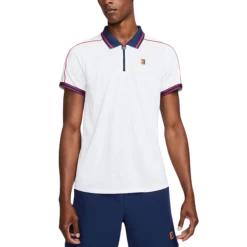 NikeCourt Fall Slam White Men's Tennis Polo