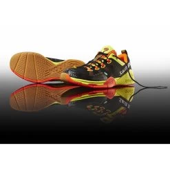 Salming Kobra Black / Shocking Orange Indoor Court Shoes -Ball Sports Store Salming Koba Black Shocking Orange Mirror 32426.1472322793.1280.1280