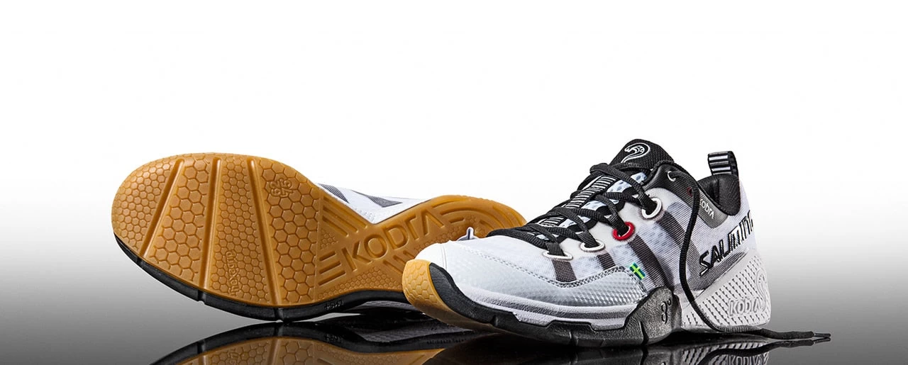 Salming Kobra White Women Indoor Court Shoes - Image 2