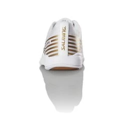 Salming Viper 5 White / Gold Women's Indoor Court Shoes -Ball Sports Store Salming Viper 5 White and Gold Heel 57163.1565914349.1280.1280