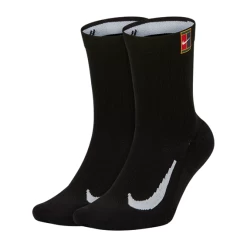 NikeCourt Multiplier Cushioned Crew Black Tennis Socks