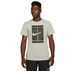 NikeCourt Men's Seasonal Grey Tennis T-Shirt
