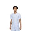 Nike Men's Court Dri-FIT Advantage Aluminum & Black Tennis Polo