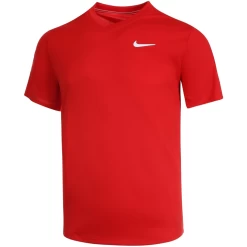 Nike Court Dri-Fit Victory Men's Red Tennis Top