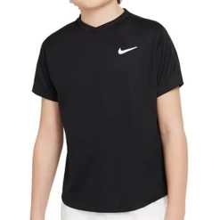Nike Court Dri-FIT Victory Boy's University Black Tennis Top -Ball Sports Store Slide2 5423ba7b 9ba2 4014 914c 533b3a5997fa