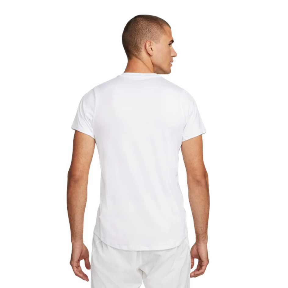 NikeCourt Dri-FIT Advantage Men's White Tennis Top 2 NikeCourt Dri-FIT Advantage Men's White Tennis Top - Image 2