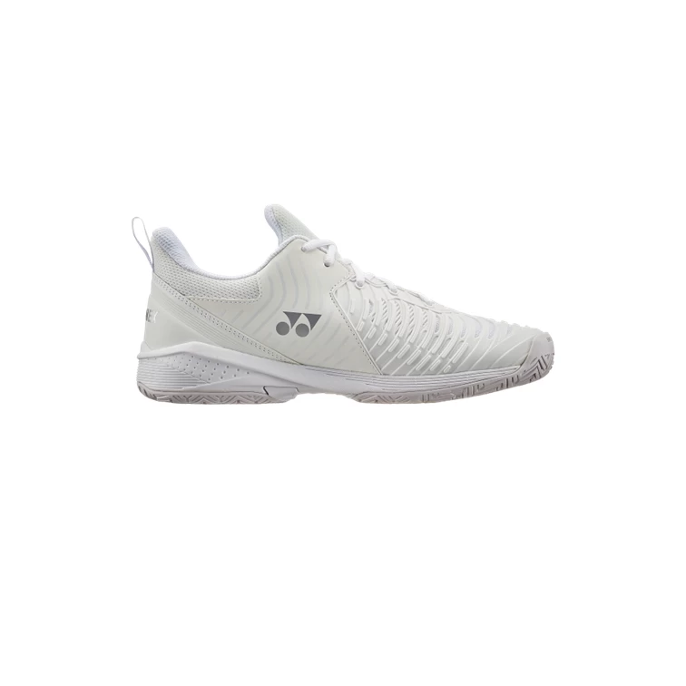 Yonex Power Cushion Sonicage 3 White & Silver Women's Tennis Shoes 2 Yonex Power Cushion Sonicage 3 White & Silver Women's Tennis Shoes - Image 2