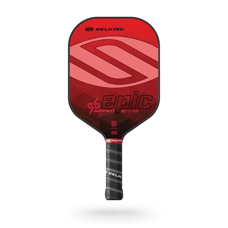 Selkirk Amped Epic Selkirk Red Pickleball Paddle 2 Selkirk Amped Epic Selkirk Red Pickleball Paddle - Image 2