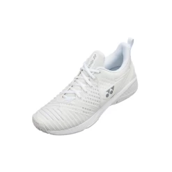 Yonex Power Cushion Sonicage 3 White & Silver Women's Tennis Shoes 8 Yonex Power Cushion Sonicage 3 White & Silver Women's Tennis Shoes -Ball Sports Store Slide3 643c33a2 ffa3 4b01 81f6 eb9904aaa591