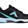Tyrol Women's Striker Black/Teal Pickleball Indoor Court Shoes