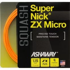 Ashaway Supernick ZX Micro Orange Squash String Set