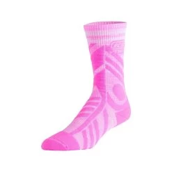EC3d Crew Twist Pink & Grey Compression Socks